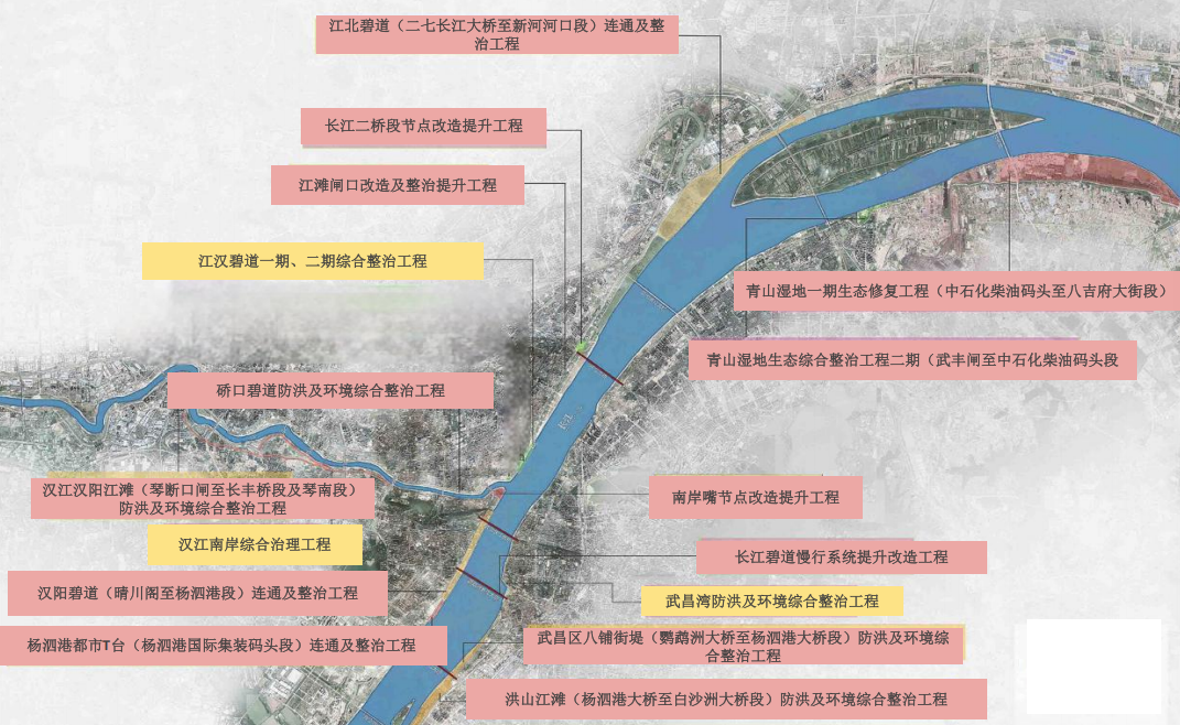 武汉三环内两江四岸江滩全线贯通